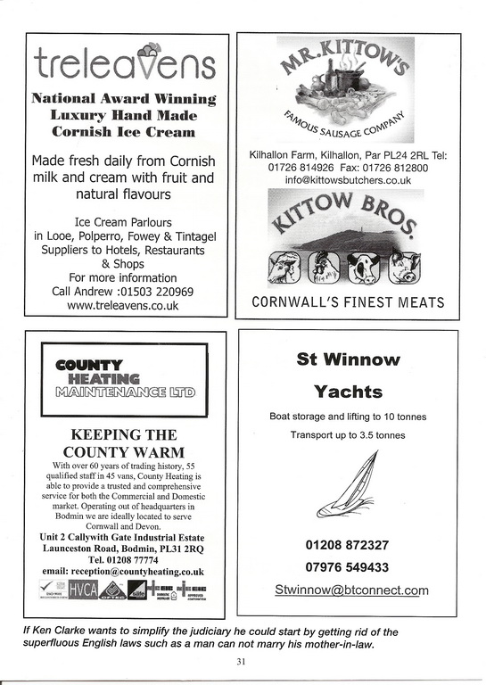 8th Lostwithiel Charity Beer Festival Programme - Page 31